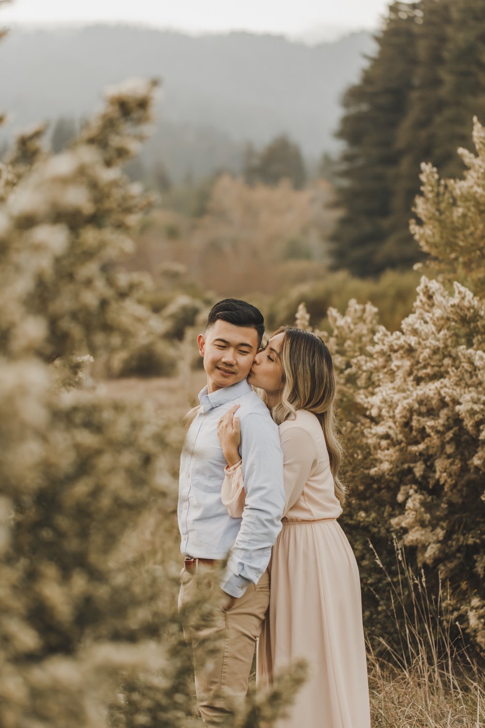 Henry Cowell Redwood State Park Fall Engagement Session 