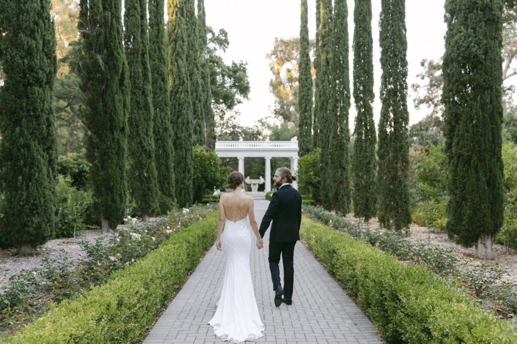 Villa Montalvo Wedding in the garden pavilion.