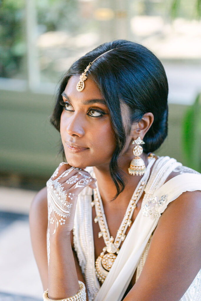 stunning portrait of the bride