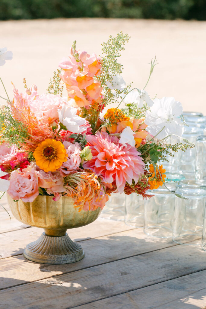 colorful wedding bouquets