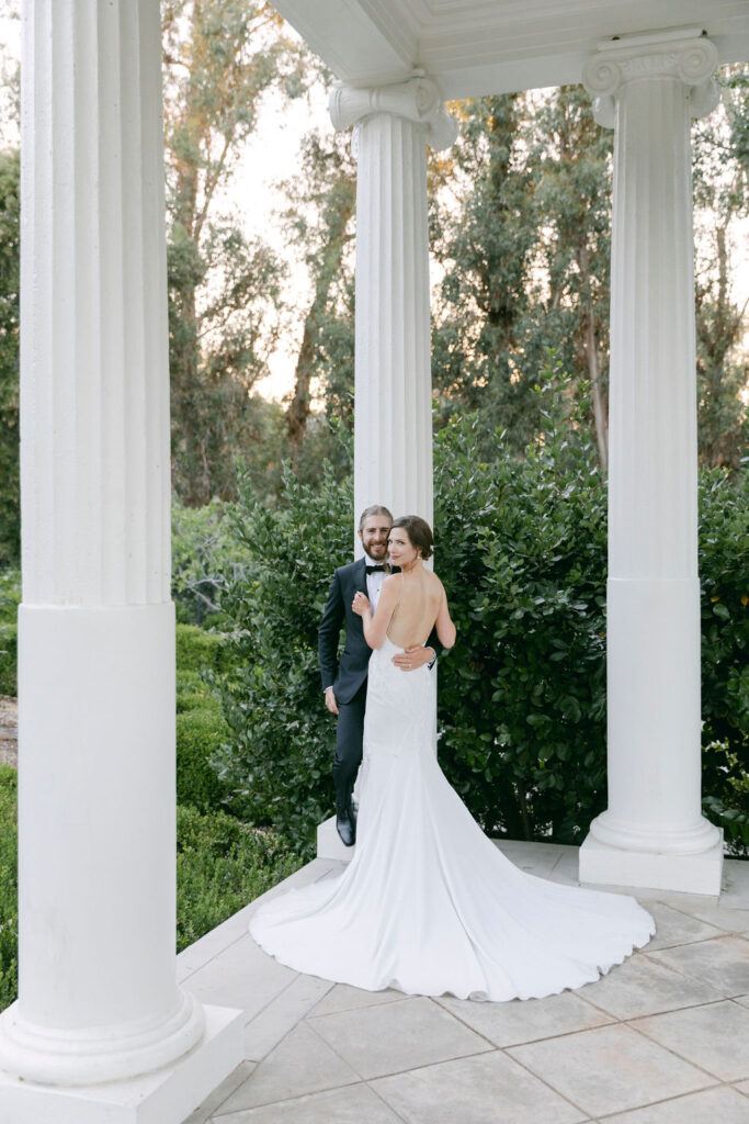 bride and groom at their dream wedding