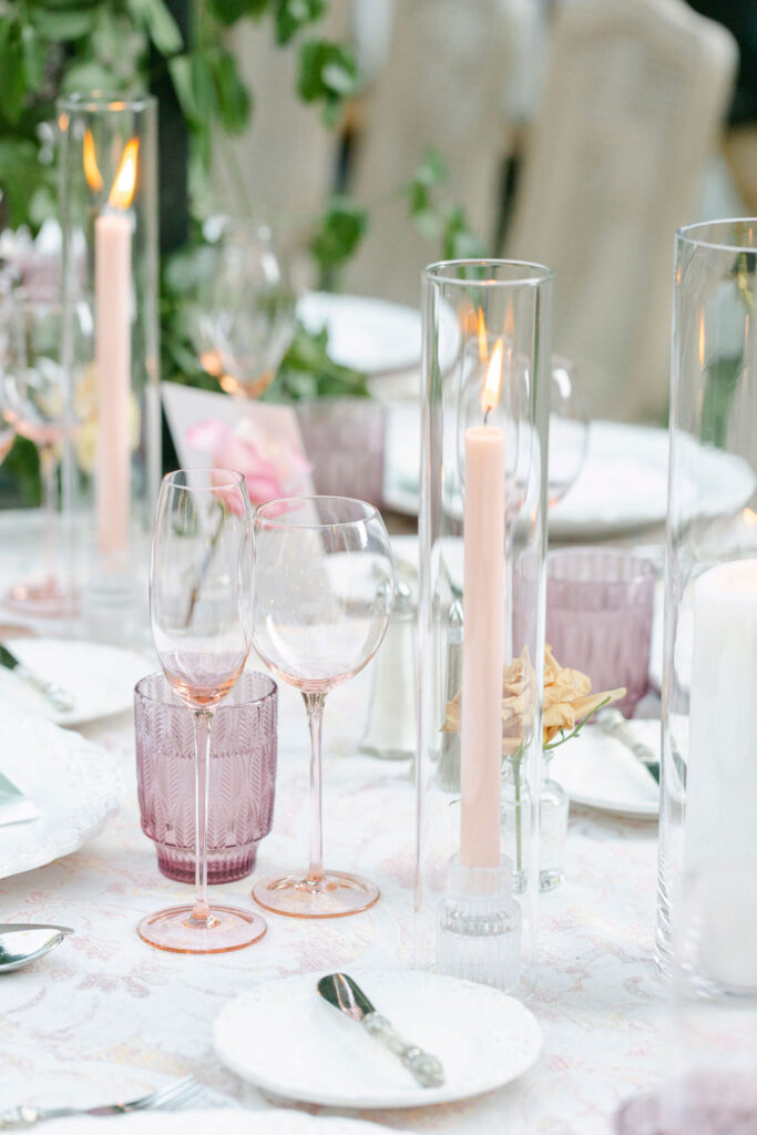 romantic wedding venue reception decor 