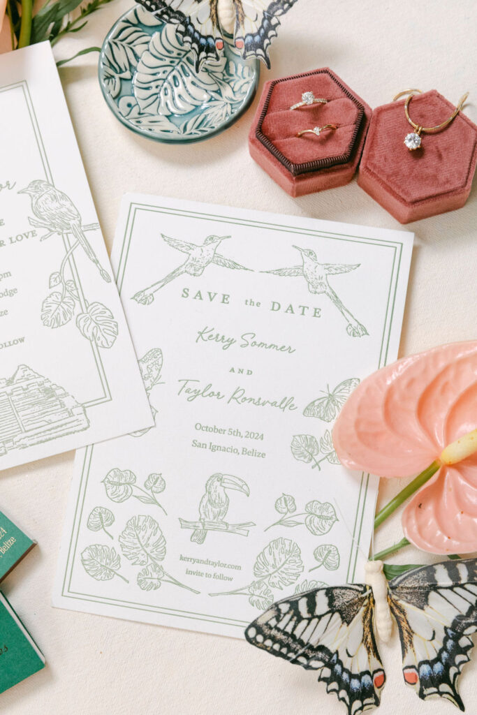 colorful wedding invitations 