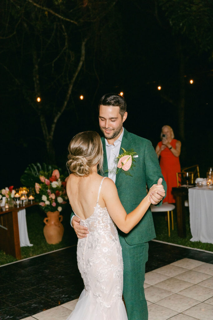 newlyweds dancing at their reception