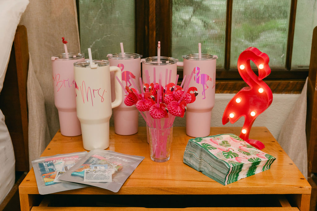 bride and bridesmaids custom water bottles