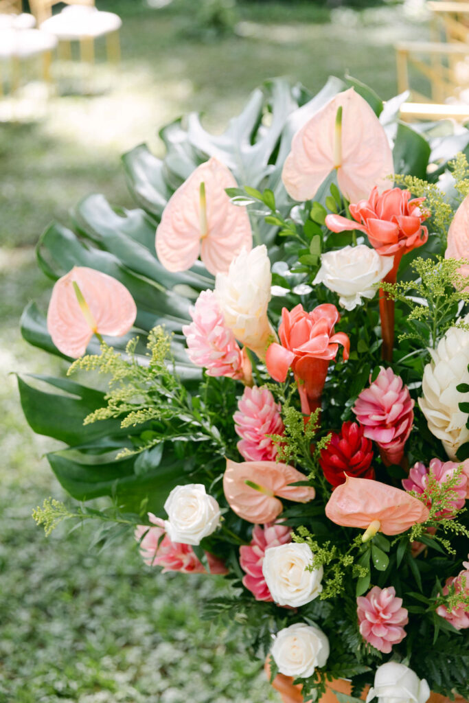 colorful flower arrangements