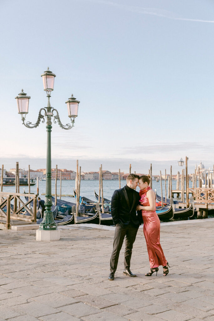 couple laughing with each other during their photoshoot