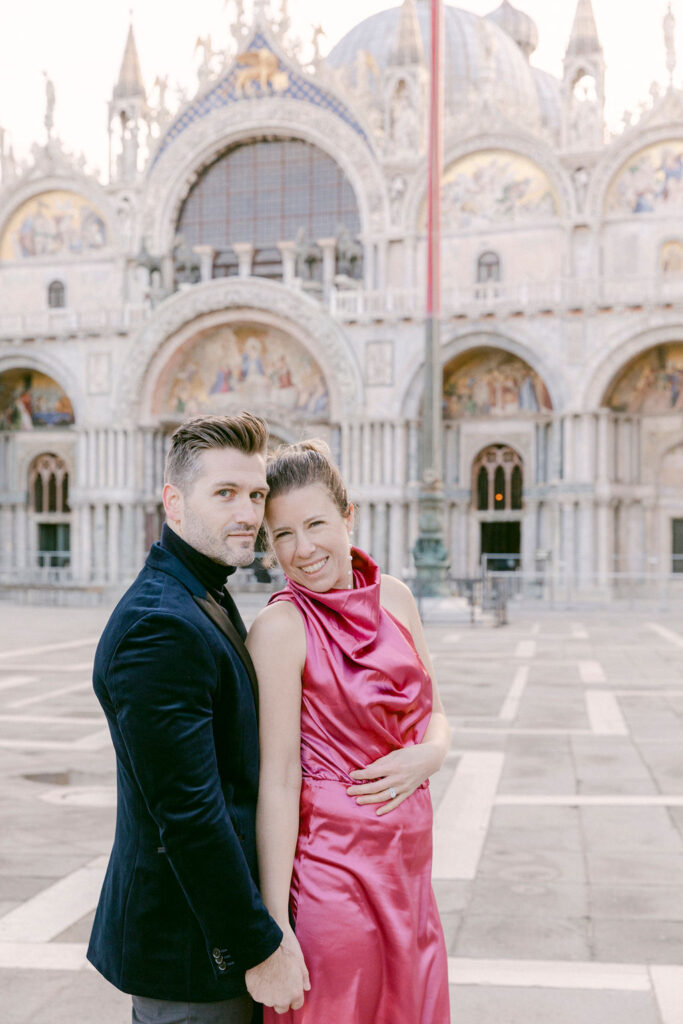 colorful engagement session in italy