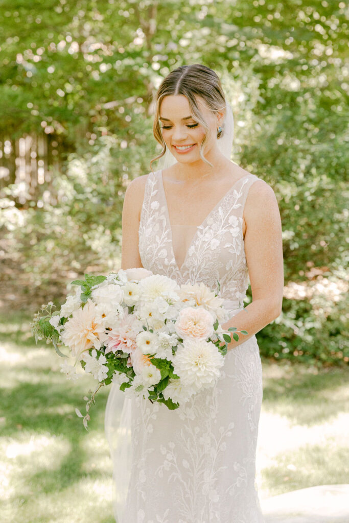 cute portrait of the bride