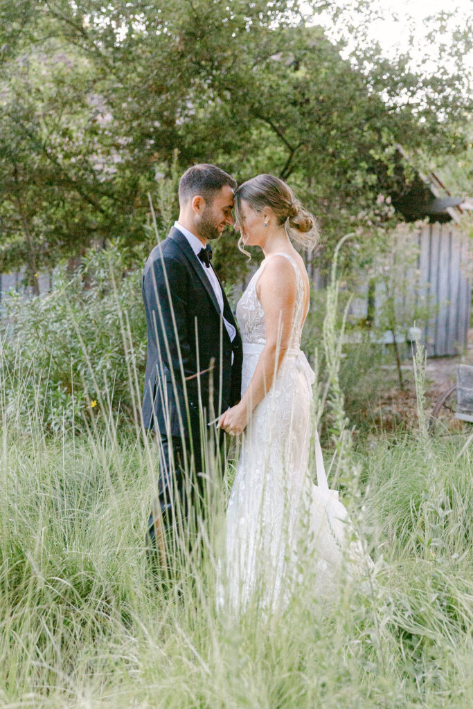 cute picture of the newly married couple at their reception