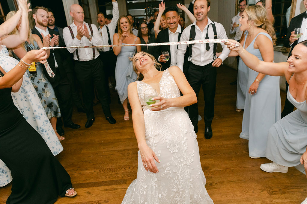 bride dancing at her wedding party