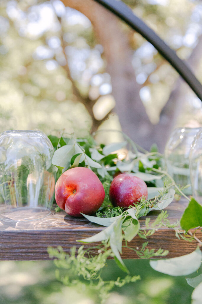 stunning decor with fruits at the ceremony