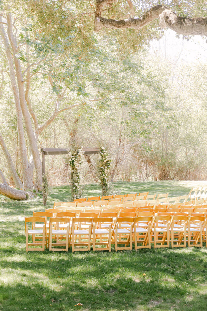 timeless summer wedding ceremony decor 