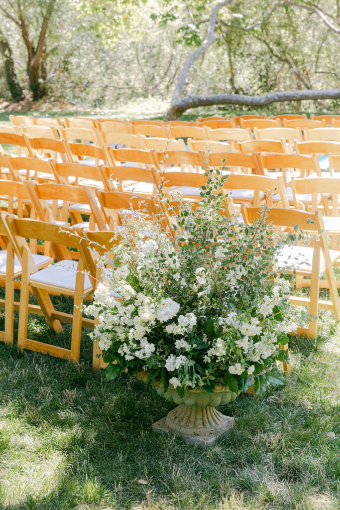 stunning ceremony at gardener ranch in carmel valley