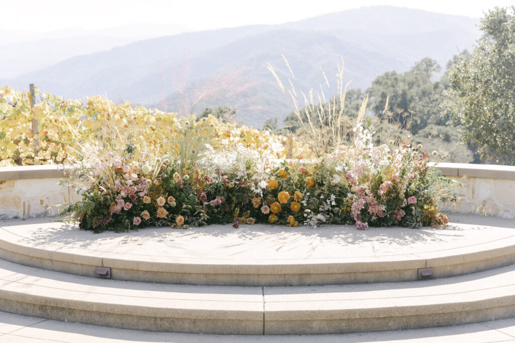 wedding floral nest in carmel